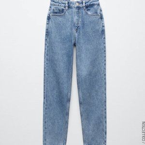 Zara Mom Jeans Mid-Blue